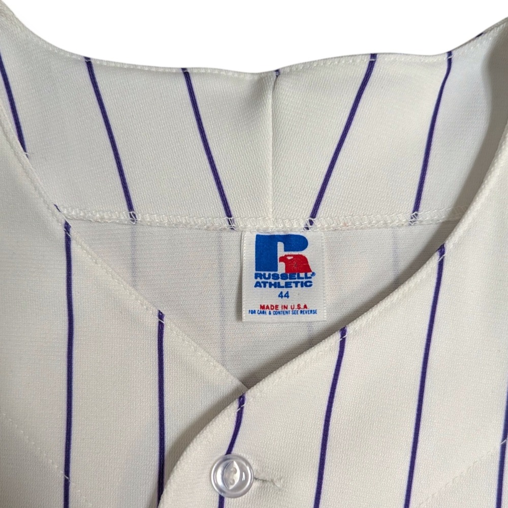 Vintage Russell Athletic Colorado Rockies Diamond Collection Jersey Mens 44 USA - Picture 4 of 5